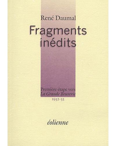Fragments inédits