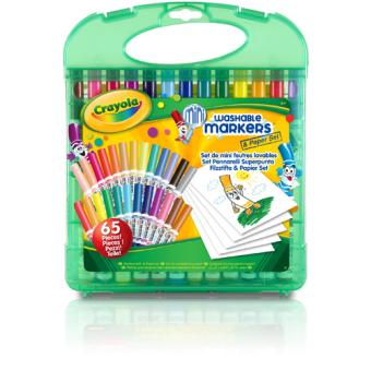 Crayola - 14 Mini feutres lavables à colorier - Garçon et Fille