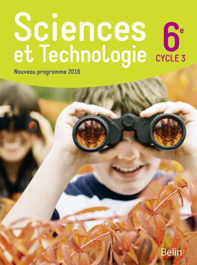 Sciences et Technologie 6e         (cycle 3), 2016