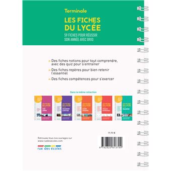 Les fiches du lycée - Terminale - Spécialité SES