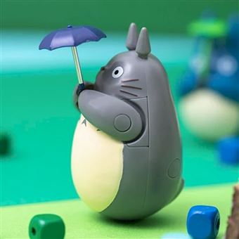 Figurine Mon voisin Totoro Ghibili Culbuto Totoro Gris Parapluie