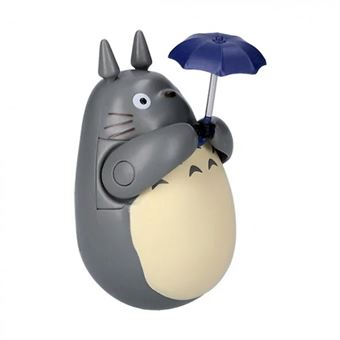 Figurine Mon voisin Totoro Ghibili Culbuto Totoro Gris Parapluie