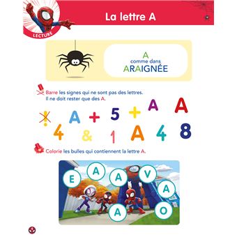 Disney - Marvel Spidey et ses amis extraordinaires - Mon année de Petite Section (3-4 ans)