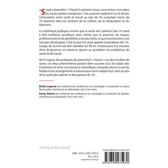Santé et travail dans les TPE