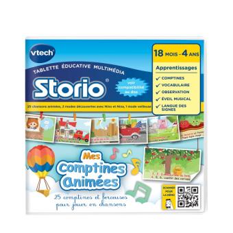 Cartouche de jeu Vtech Storio Mes comptines animées - Tablettes educatives  - Achat & prix