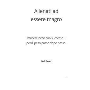 Allenati ad essere magro