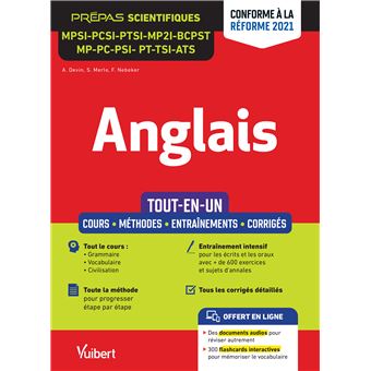 Anglais MPSI - PCSI - PTSI - MP2I - BCPST - MP - PC - PSI - PT - MPI ...