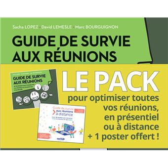 Pack guide de survie aux réunions et guide de survie aux réunions à distance