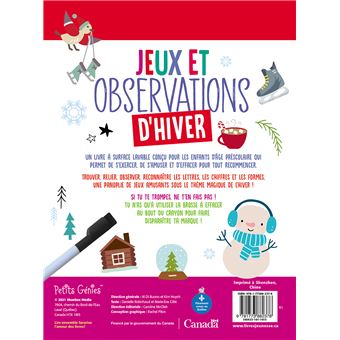 Jeux et observations d'hiver