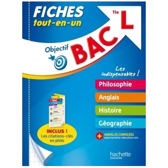 Objectif Bac Fiches Tout-en-un Term L - Broché - Collectif - Achat ...