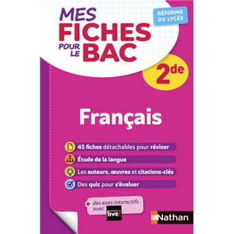 Mes fiches pour le BAC-Français 2de