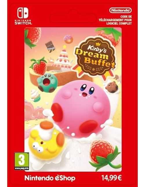 Code de téléchargement Kirby’s dream buffet Nintendo Switch