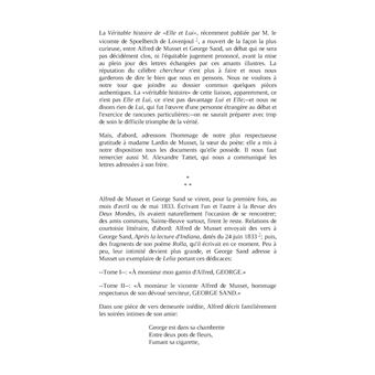 Alfred de Musset et George Sand