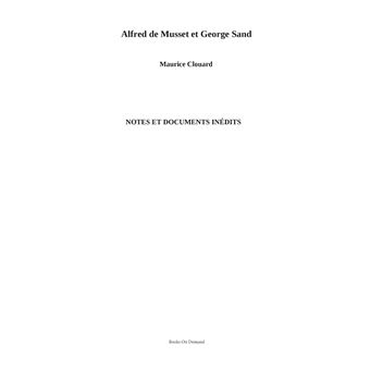 Alfred de Musset et George Sand