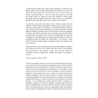 Alfred de Musset et George Sand