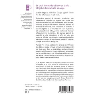 Le droit international face au trafic illégal de biodiversité sauvage