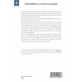 Gaston Berger ou la mètis d'un philosophe