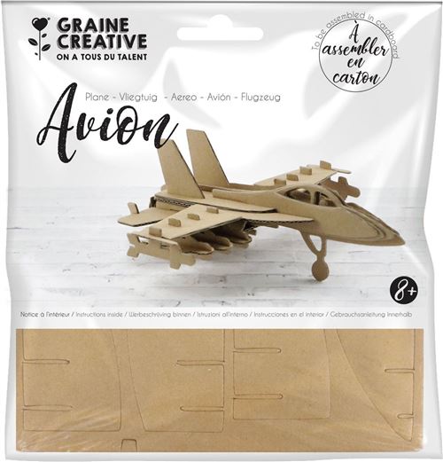 Maquette Avion Carton 150 x 150 mm