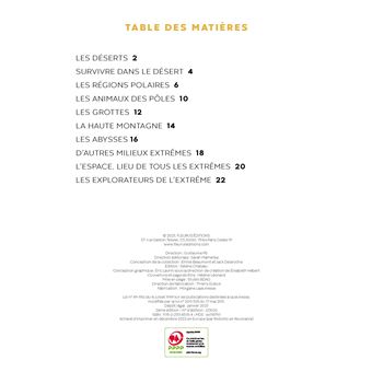 Les milieux extrêmes