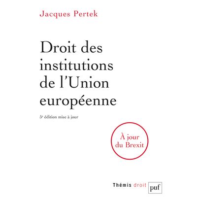 Droit des institutions de l'Union européenne