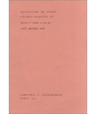 Inventaire du fonds amadou-ham