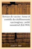 Services de vaccine : tenue et contrôle des établissements vaccinogènes :