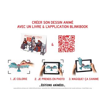 Cahier de dessin animé Léonard de Vinci