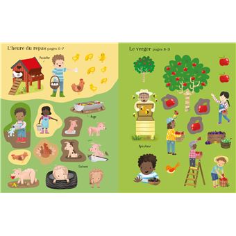 La ferme - Autocollants Usborne