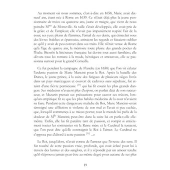 Louis XIV et Marie Mancini d'après de nouveaux documents