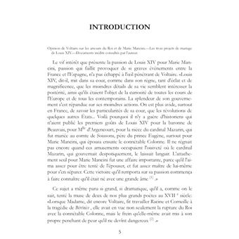 Louis XIV et Marie Mancini d'après de nouveaux documents
