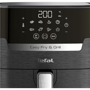 Ey5058 easy fry & grill precision 4. 2 litres 1400 w programmable grill frire aluminium noir