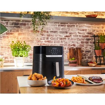 Ey5058 easy fry & grill precision 4. 2 litres 1400 w programmable grill frire aluminium noir