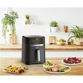 Ey5058 easy fry & grill precision 4. 2 litres 1400 w programmable grill frire aluminium noir