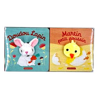COFFRET DE PÂQUES Martin poussin + Doudou lapin