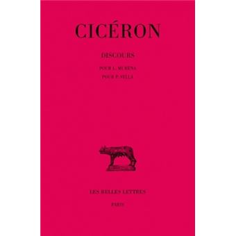 Discours. Tome XI : Pour L. Muréna - Pour P. Sylla