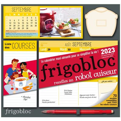 Frigobloc hebdomadaire robot-cuiseur 2023 - 16 mois - (de sept. 2022 à déc. 2023) -  Collectif - broché