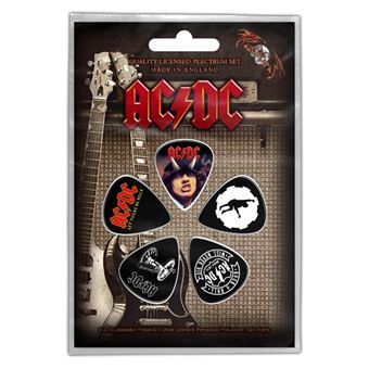 Badges AC/DC Highway / For Those / Let There / To Hell Plectrum Pack ...