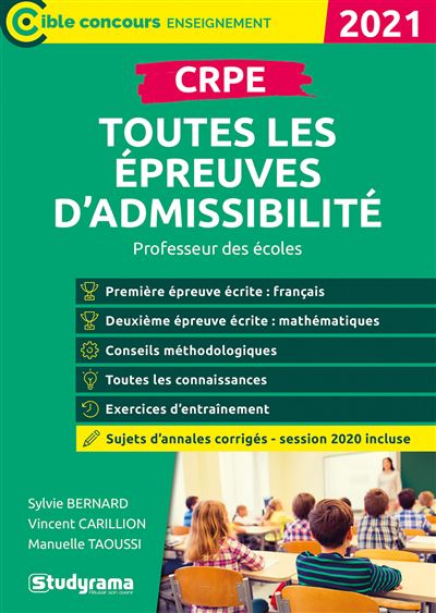CRPE toutes les épreuves d'admissibilité 2021