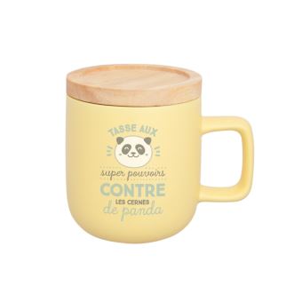 Tasse Mr. Wondeful Contre les cernes de panda Jaune