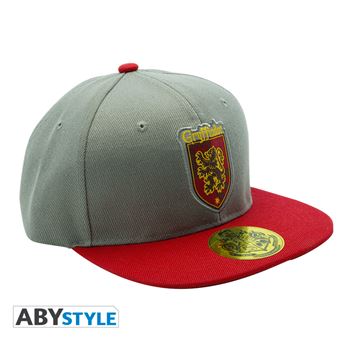 Harry potter casquette snapback gris et rouge gryffondor