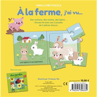 À la ferme, j'ai vu...