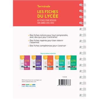 Les fiches du lycée - Terminale - Spécialité Mathématiques