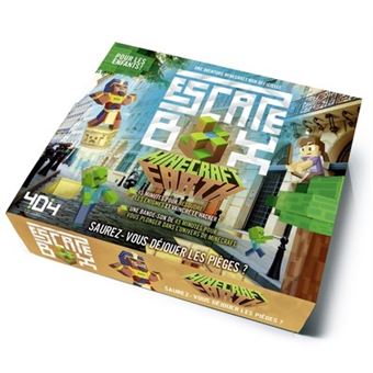 Escape Box Minecraft Earth - Escape game enfant de 2 à 5 joueurs - De 8 à 12 ans
