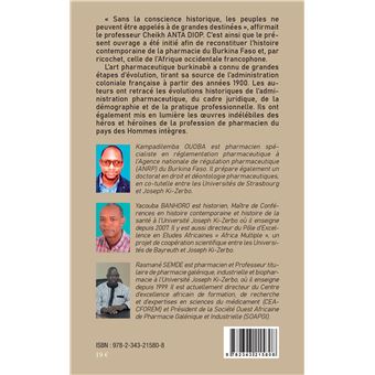 Histoire contemporaine de la pharmacie au BurKina Faso