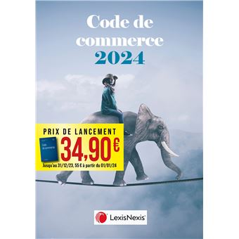 Code de commerce 2024 - Jaquette Eléphant fil