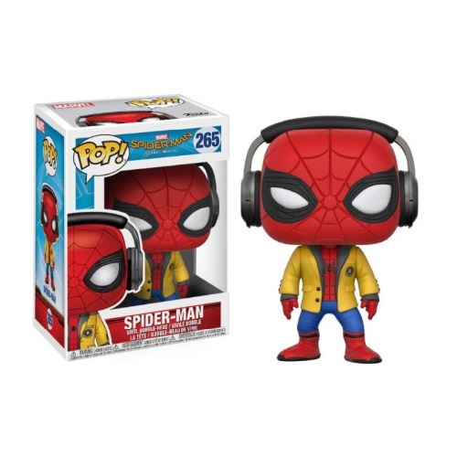 Figurine Funko Pop Marvel Spider-Man Homecoming Spider-Man avec casque 9 cm  - Figurine de collection - Achat & prix