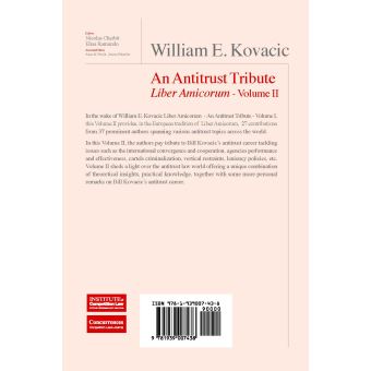 William E. Kovacic : An Antitrust Tribute