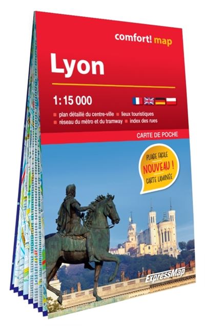 Lyon 1/15.000 (carte format de poche laminée)