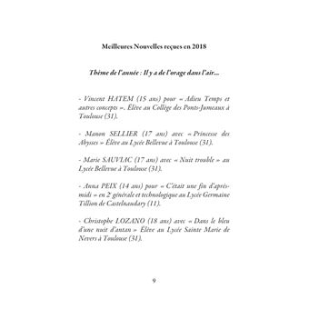 Recueil des meilleures nouvelles des jeunes