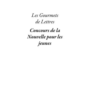 Recueil des meilleures nouvelles des jeunes